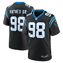Zennovawear Men's Carolina Panthers Marquis Haynes Sr. Black Team Game Jersey