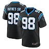 Zennovawear Men's Carolina Panthers Marquis Haynes Sr. Black Team Game Jersey