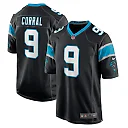 Zennovawear Men's Carolina Panthers Matt Corral Black Player Game Jersey