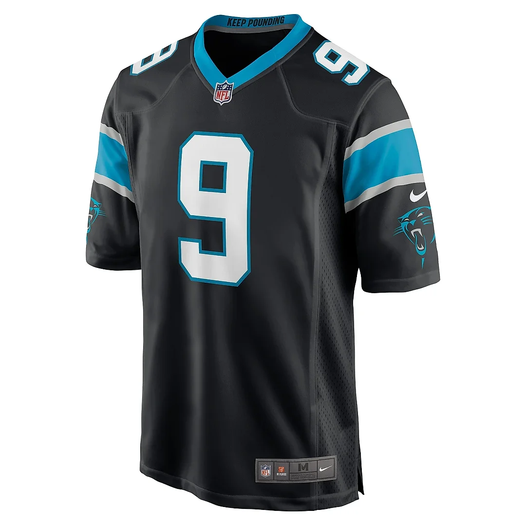 Zennovawear Men's Carolina Panthers Matt Corral Black Player Game Jersey