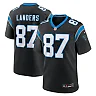 Zennovawear Men's Carolina Panthers Matt Landers Black Game Jersey
