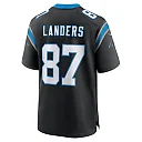 Zennovawear Men's Carolina Panthers Matt Landers Black Game Jersey