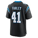 Zennovawear Men's Carolina Panthers Matthias Farley Black Game Jersey
