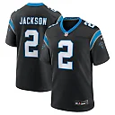 Zennovawear Men's Carolina Panthers Mike Jackson Black Game Jersey