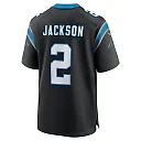 Zennovawear Men's Carolina Panthers Mike Jackson Black Game Jersey