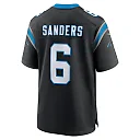 Zennovawear Men's Carolina Panthers Miles Sanders Black Game Player Jersey