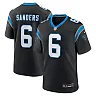 Zennovawear Men's Carolina Panthers Miles Sanders Black Game Player Jersey
