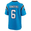 Zennovawear Men's Carolina Panthers Miles Sanders Blue Team Game Jersey