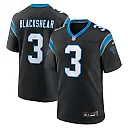 Zennovawear Men's Carolina Panthers Raheem Blackshear Black Team Game Jersey