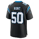 Zennovawear Men's Carolina Panthers Robert Hunt Black Game Jersey