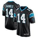 Zennovawear Men's Carolina Panthers Sam Darnold Black Game Player Jersey
