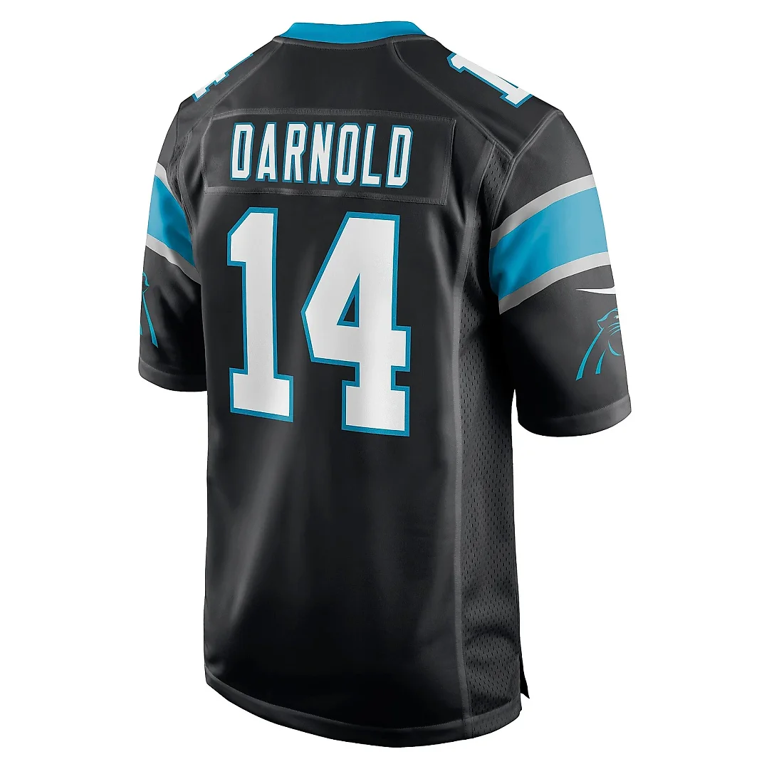 Zennovawear Men's Carolina Panthers Sam Darnold Black Game Player Jersey