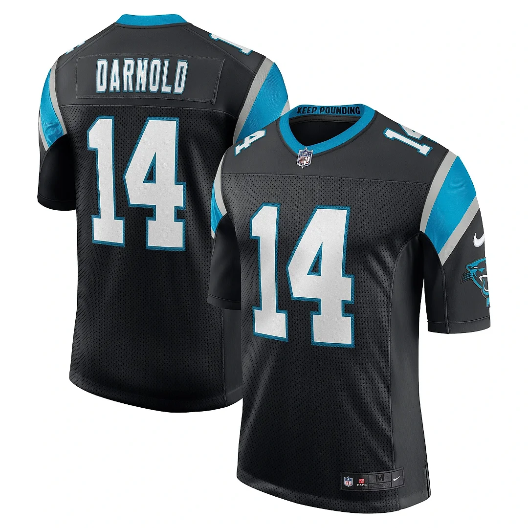 Zennovawear Men's Carolina Panthers Sam Darnold Black Vapor Limited Jersey