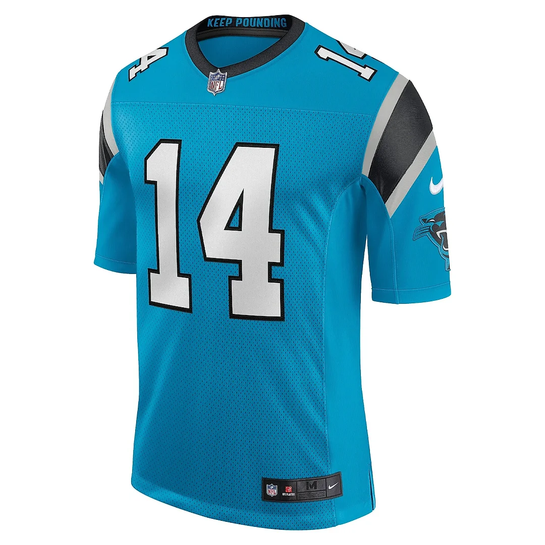 Zennovawear Men's Carolina Panthers Sam Darnold Blue Vapor Limited Jersey
