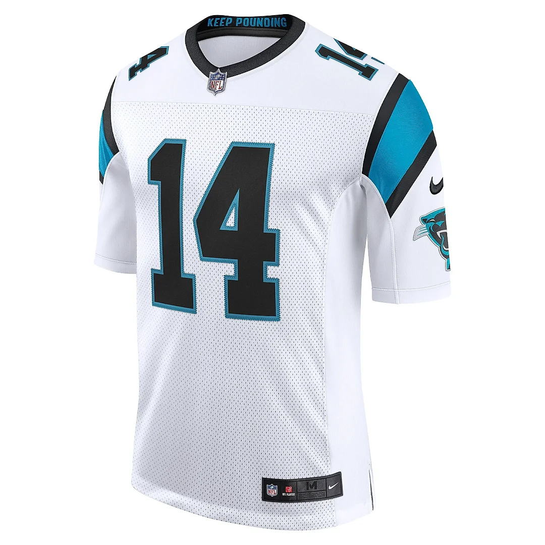 Zennovawear Men's Carolina Panthers Sam Darnold White Vapor Limited Jersey