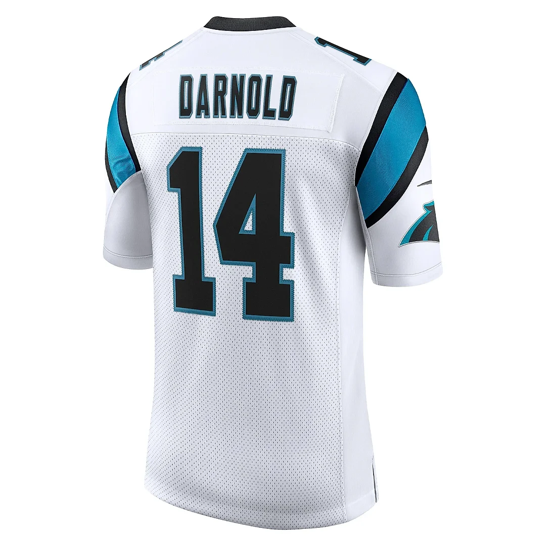Zennovawear Men's Carolina Panthers Sam Darnold White Vapor Limited Jersey