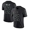 Zennovawear Men's Carolina Panthers Sam Mills Black Retired Player RFLCTV Limited Jersey