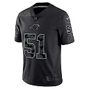 Zennovawear Men's Carolina Panthers Sam Mills Black Retired Player RFLCTV Limited Jersey