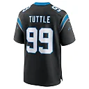 Zennovawear Men's Carolina Panthers Shy Tuttle Black Game Jersey
