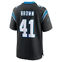 Zennovawear Men's Carolina Panthers Spencer Brown Black Team Game Jersey