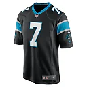 Zennovawear Men's Carolina Panthers Steve Beuerlein Black Retired Player Jersey