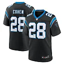 Zennovawear Men's Carolina Panthers Tarik Cohen Black Game Jersey