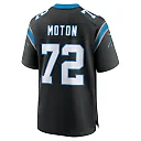 Zennovawear Men's Carolina Panthers Taylor Moton Black Team Game Jersey