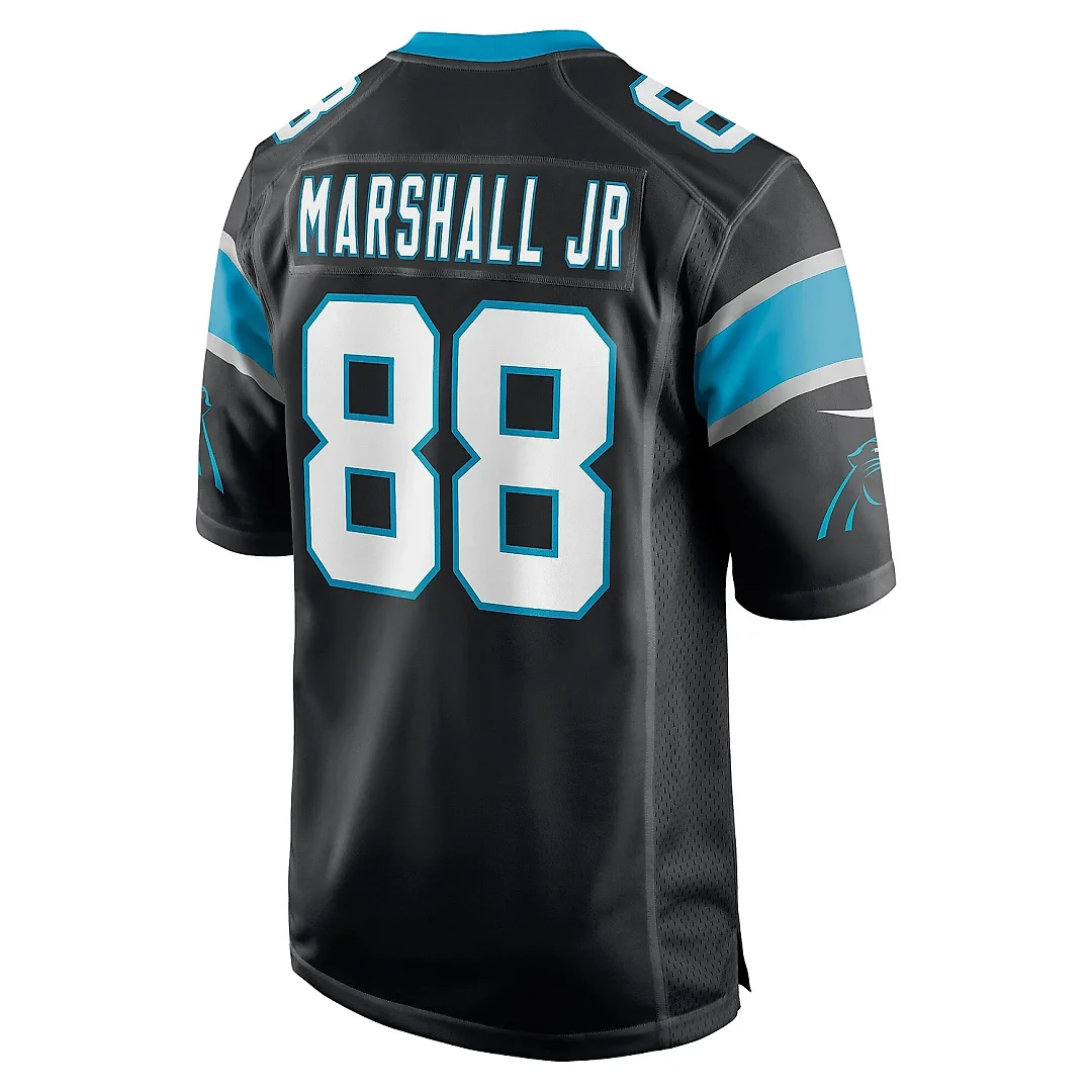 Zennovawear Men's Carolina Panthers Terrace Marshall Jr. Black Player Game Jersey