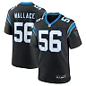 Zennovawear Men's Carolina Panthers Trevin Wallace Black Game Jersey