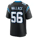 Zennovawear Men's Carolina Panthers Trevin Wallace Black Game Jersey