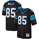 Zennovawear Men's Carolina Panthers Wesley Walls Mitchell & Ness Black Legacy Jersey