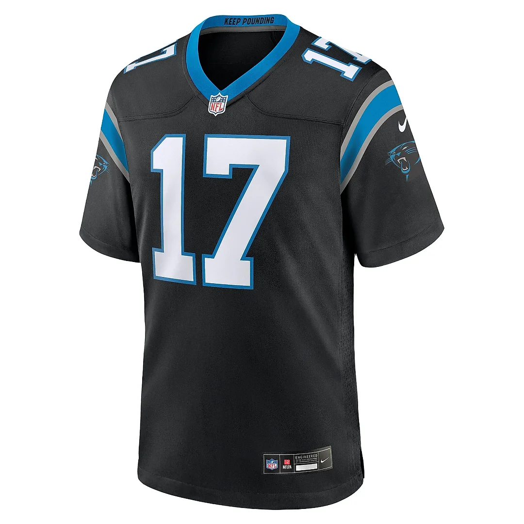 Zennovawear Men's Carolina Panthers Xavier Legette Black 2024 NFL First Round Pick Game Player Jersey