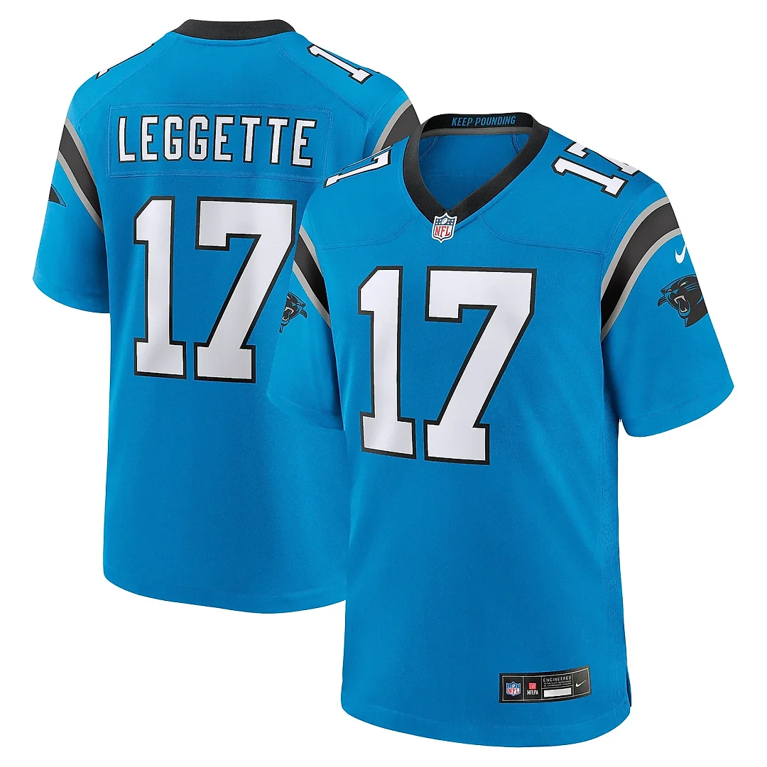 Zennovawear Men's Carolina Panthers Xavier Legette Blue Alternate Game Jersey