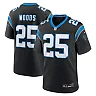 Zennovawear Men's Carolina Panthers Xavier Woods Black Team Game Jersey