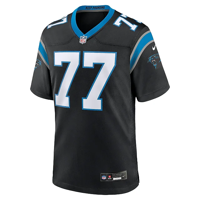 Zennovawear Men's Carolina Panthers Yosh Nijman Black Game Jersey