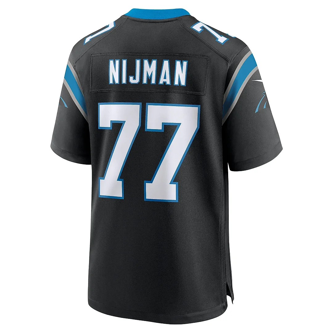 Zennovawear Men's Carolina Panthers Yosh Nijman Black Game Jersey