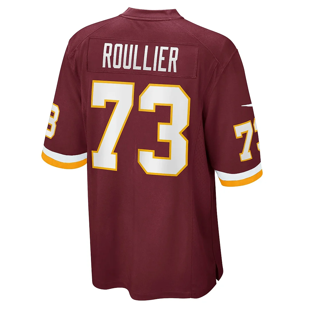 Zennovawear Men's Chase Roullier Washington Football Team Burgundy Game Player Jersey
