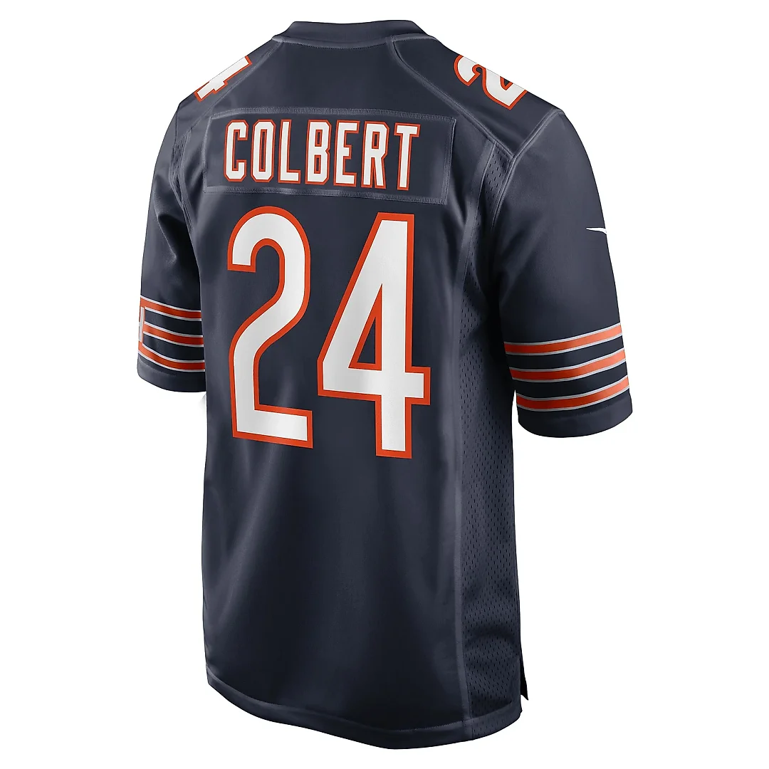 Zennovawear Men's Chicago Bears Adrian Colbert Navy Team Game Jersey