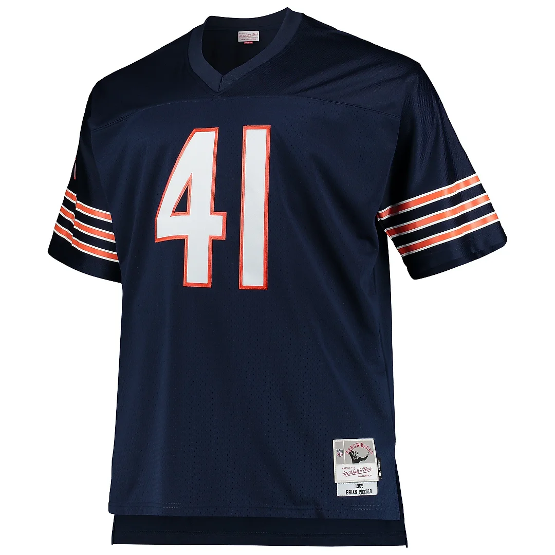 Zennovawear Men's Chicago Bears Brian Piccolo Mitchell & Ness Navy Big & Tall 1969 Retired Player Jersey