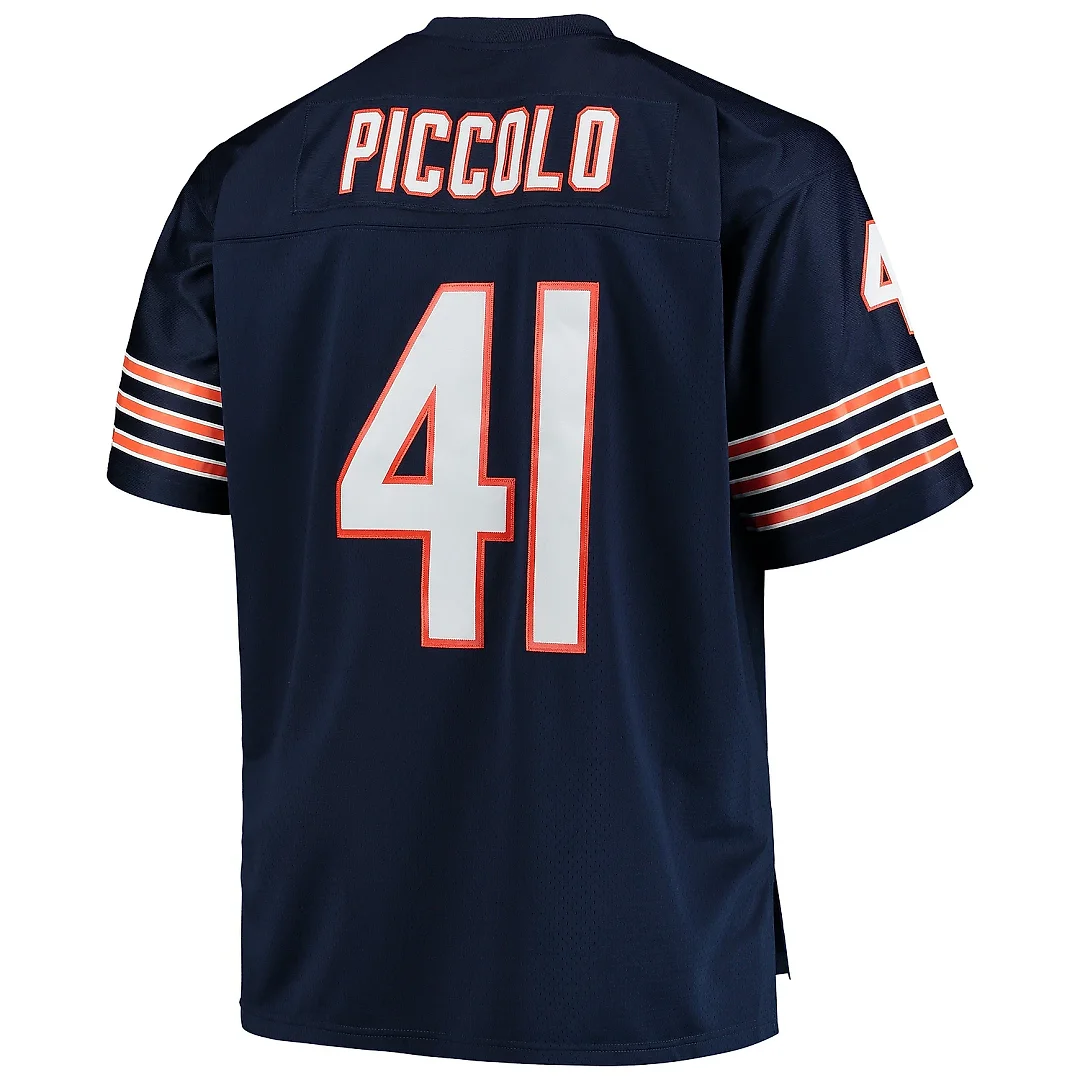 Zennovawear Men's Chicago Bears Brian Piccolo Mitchell & Ness Navy Big & Tall 1969 Retired Player Jersey