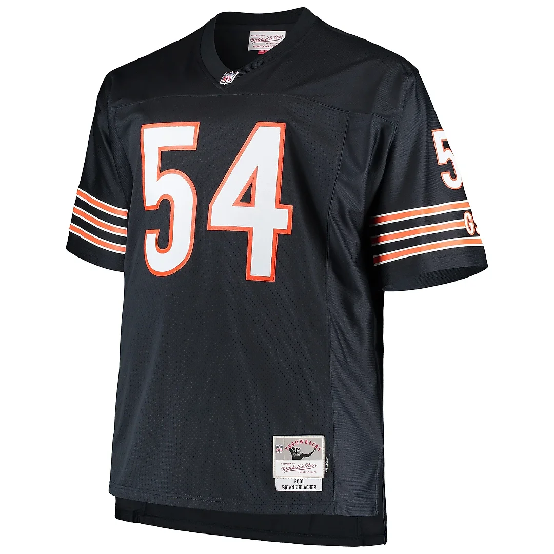 Zennovawear Men's Chicago Bears Brian Urlacher Mitchell & Ness Navy Big & Tall 2001 Retired Player Jersey
