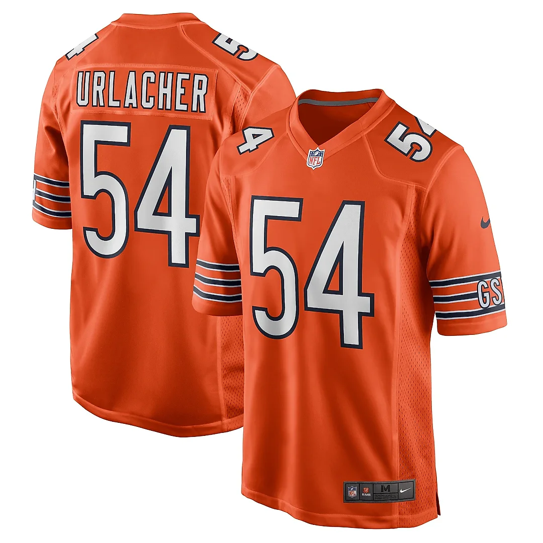Zennovawear Men's Chicago Bears Brian Urlacher Orange Retired Player Jersey