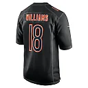 Zennovawear Men's Chicago Bears Caleb Williams Carbon Black Fashion Jersey