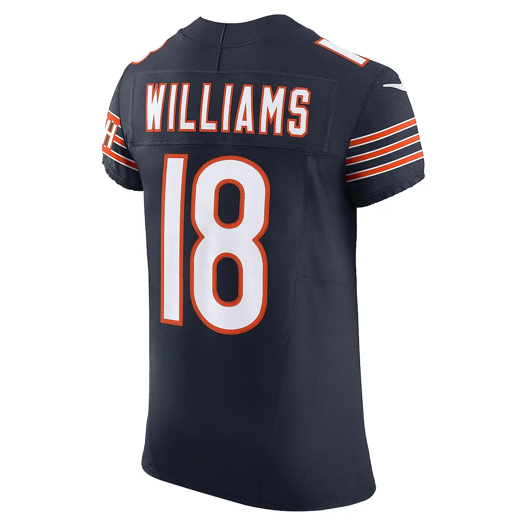 Zennovawear Men's Chicago Bears Caleb Williams Navy Team Vapor F.U.S.E. Elite Jersey