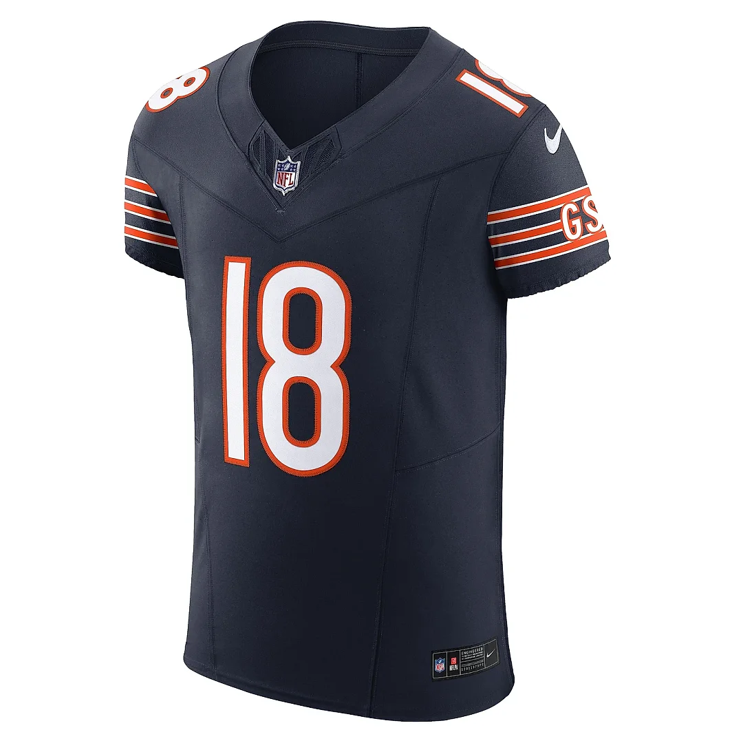 Zennovawear Men's Chicago Bears Caleb Williams Navy Team Vapor F.U.S.E. Elite Jersey
