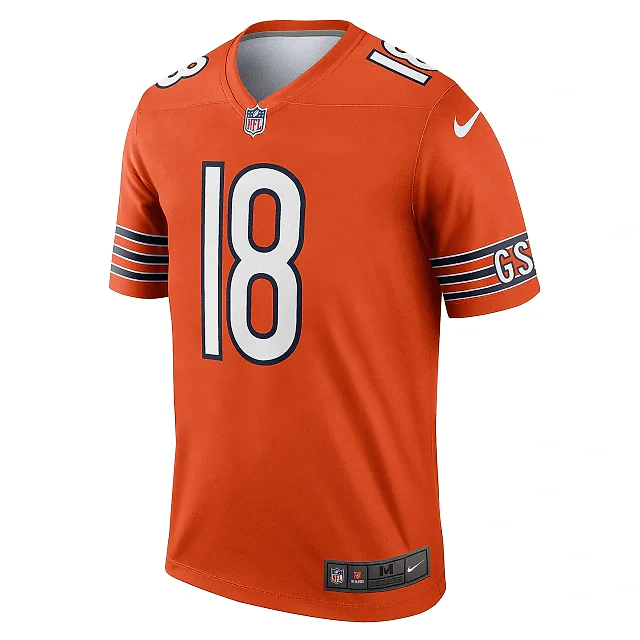 Zennovawear Men's Chicago Bears Caleb Williams Orange Alternate Legend Player Performance Top