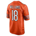 Zennovawear Men's Chicago Bears Caleb Williams Orange Alternate Player Game Jersey