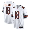 Zennovawear Men's Chicago Bears Caleb Williams White 2024 NFL Draft First Round Pick Player Game Jersey