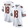 Zennovawear Men's Chicago Bears Caleb Williams White 2024 NFL Draft First Round Pick Player Game Jersey