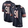 Zennovawear Men's Chicago Bears Chris Williams Navy Game Jersey